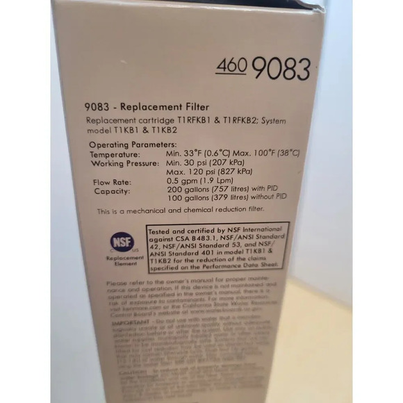 Kenmore 460 9083 Replacement Refrigerator Water Filter New Box Sealed - Picture 2 of 11